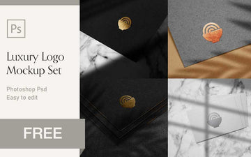 Luxury logo mockup free