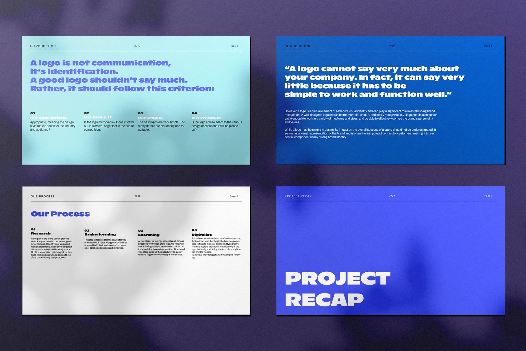 Logo Presentation Template