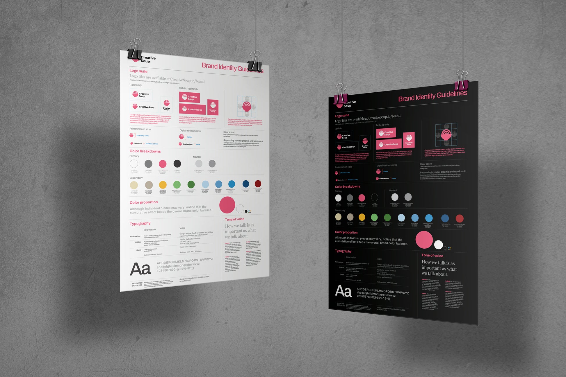 One Page Brand Guidelines