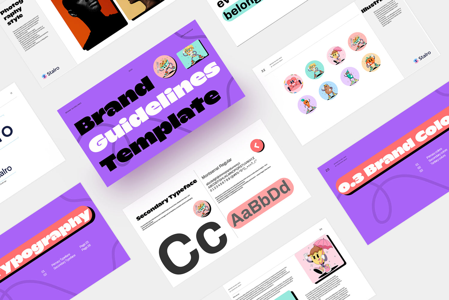 Simplistic Brand Guide Simple Brand Guidelines Template