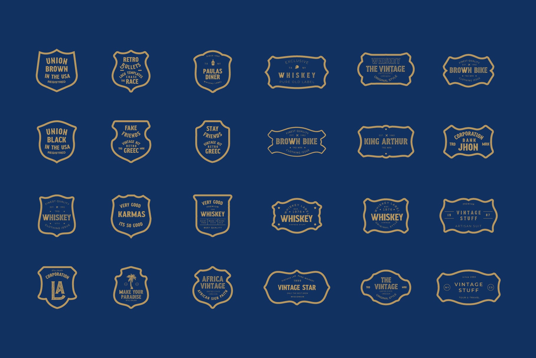 Vintage badges & Logo Templates
