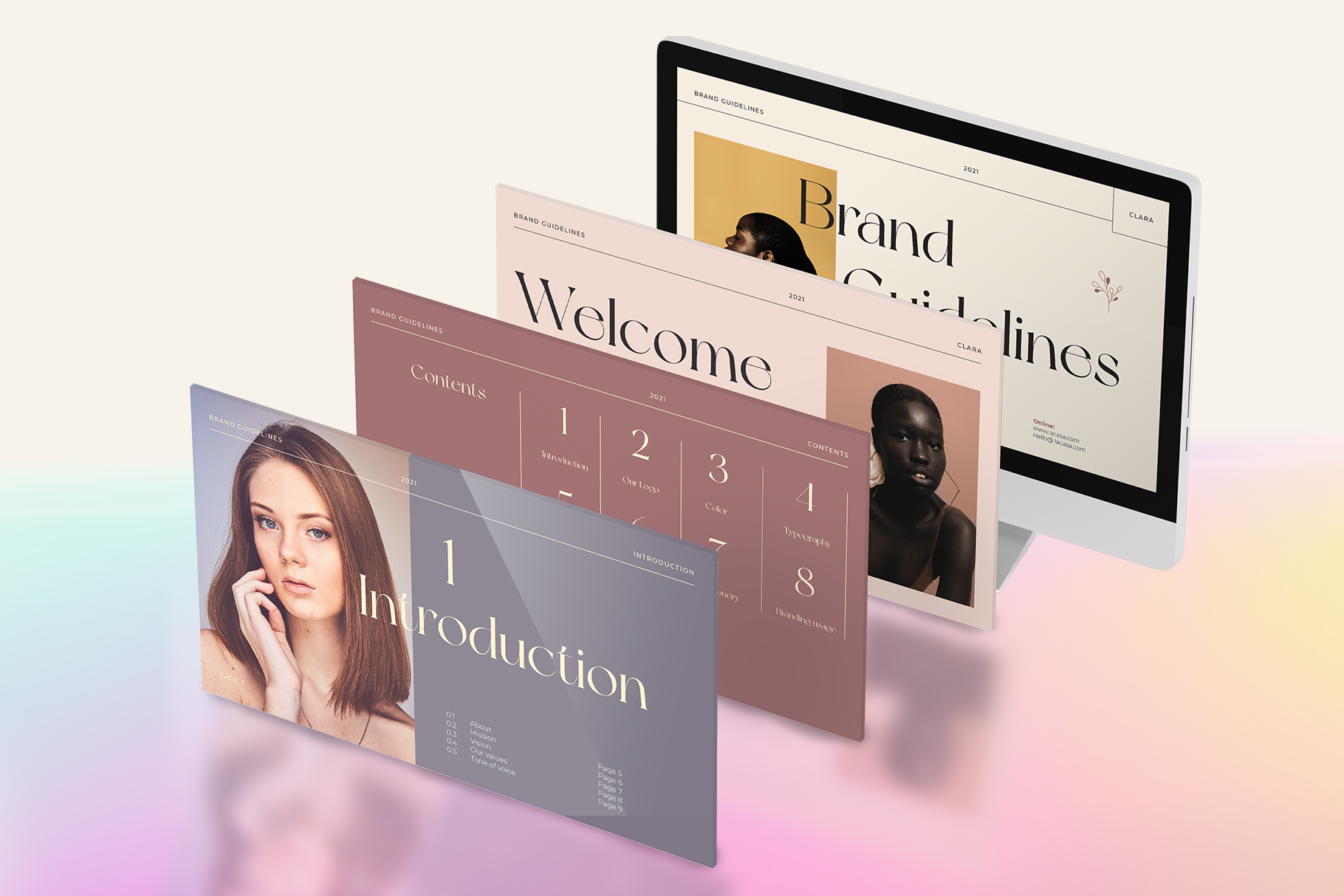 Clara  | Brand Guidelines For Adobe InDesign