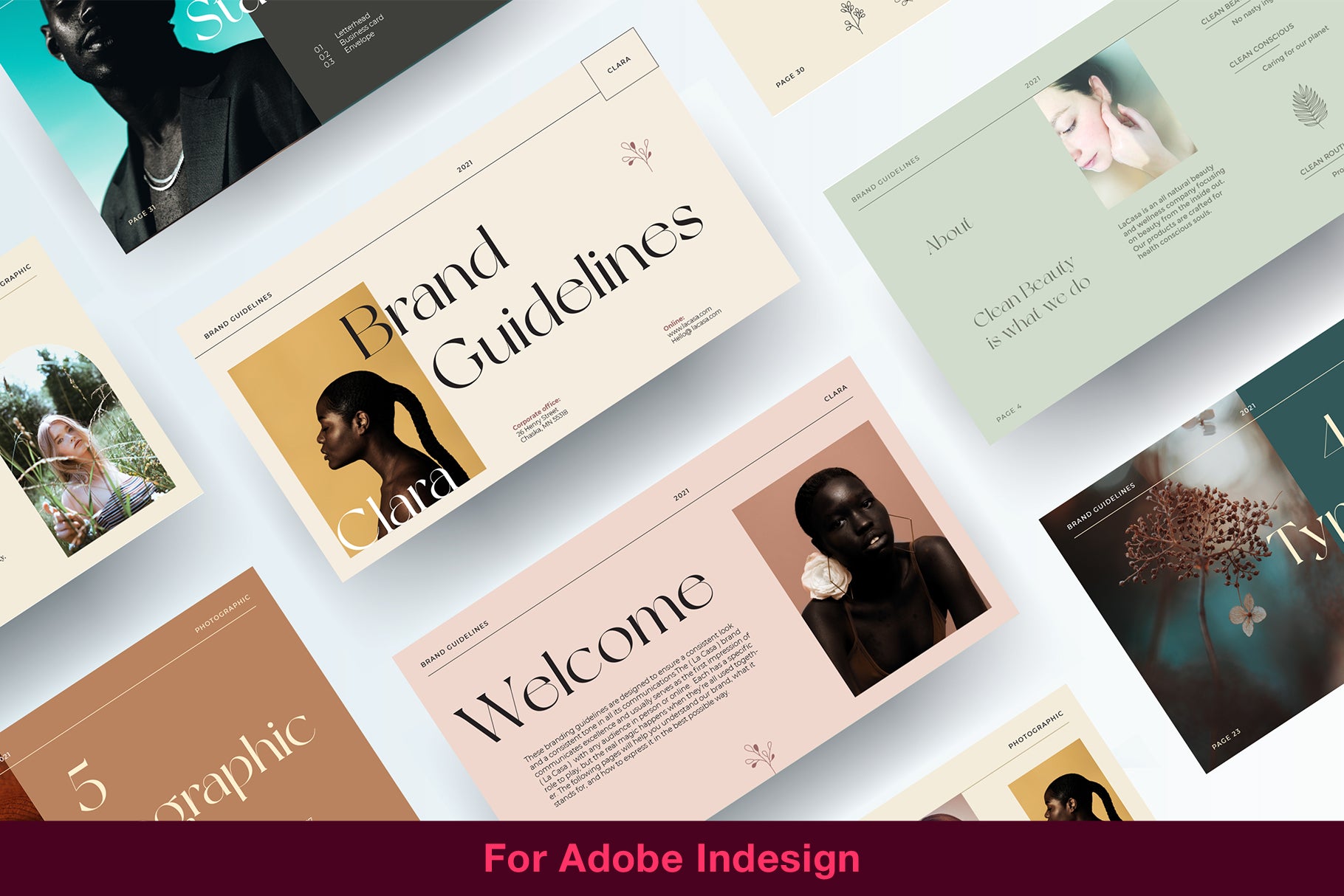 Brand Guidelines Template for Adobe InDesign